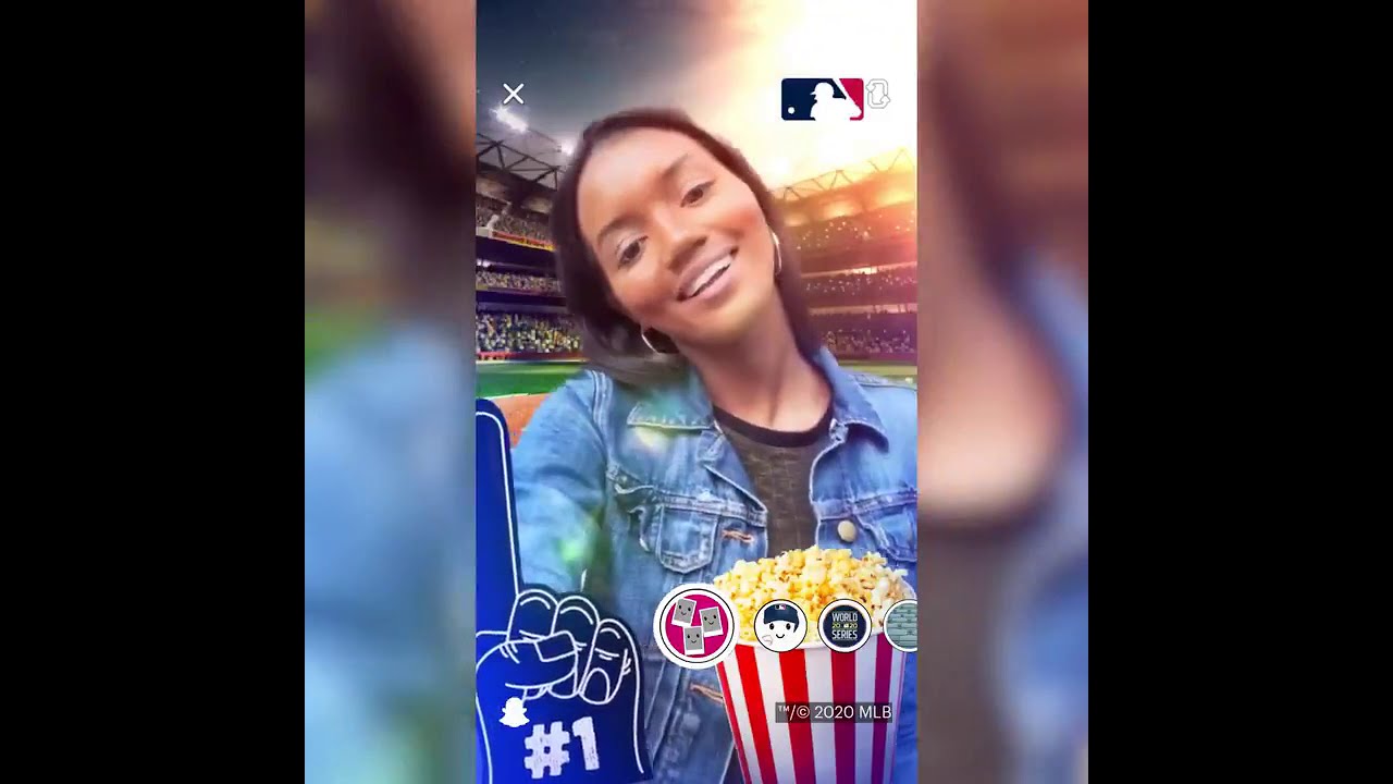 Augmented reality experiences in the MLB Ballpark app with Snapchat