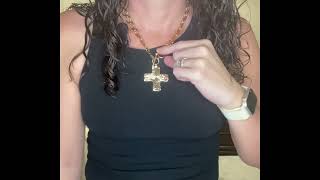 MQV Thick Chain Cross Necklace Review | Trendy Statement Piece #amazonreview #amazonfinds