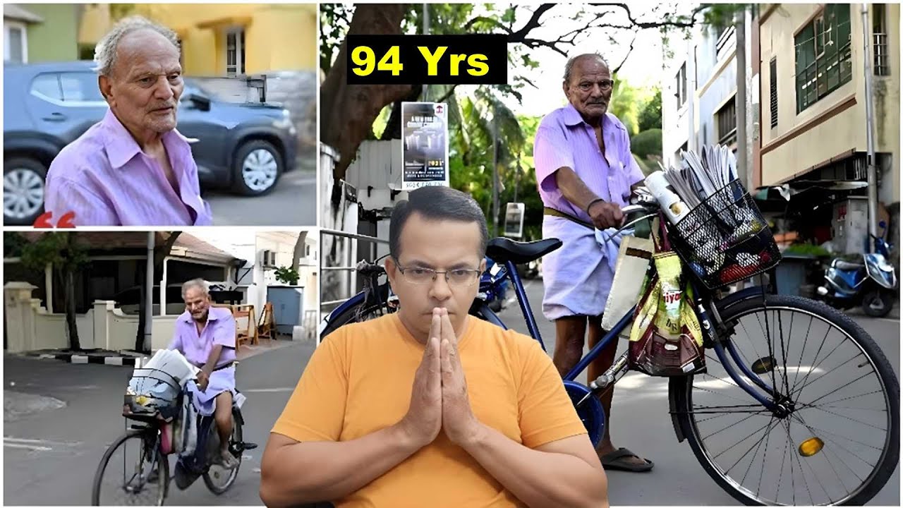 94-Year-Old ‘Paper Thatha’ Delivers Milk & News Daily – No Rest, No Breaks