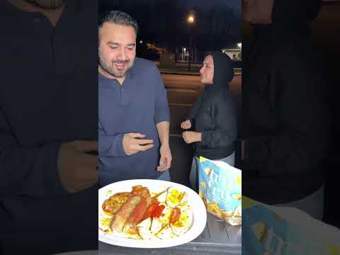 The way this man inhaled the entire plate 😡😡#rockpaperscissors #foodchallenge #food #couplechallenge