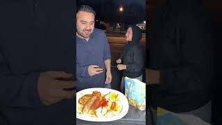 The way this man inhaled the entire plate 😡😡#rockpaperscissors #foodchallenge #food #couplechallenge