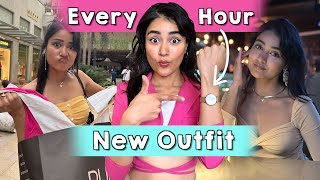 I Wore New Outfit Every Hour for a Day Challenge | Pass or Fail ? GMR Aerocity