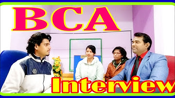 BCA Interview questions answers freshers l video