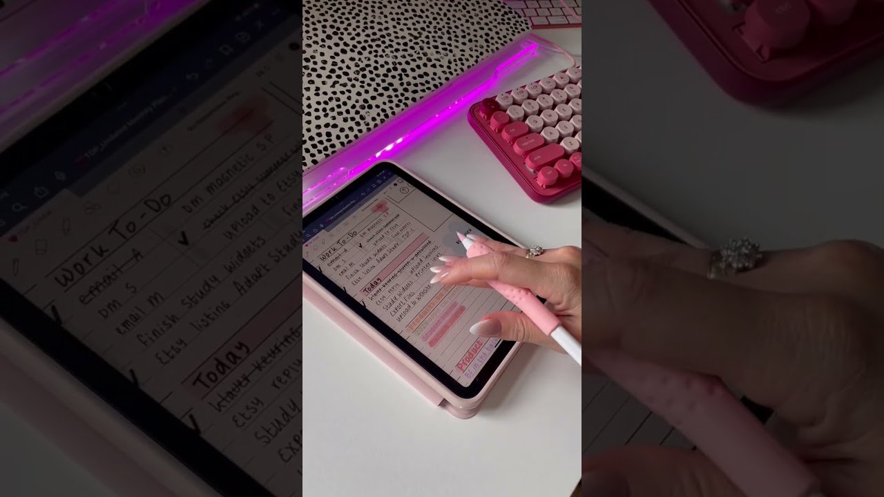 Ipad Mini planning 🗓️🩷✍🏻 ipad notes | accessories | Shortcuts | Journal 