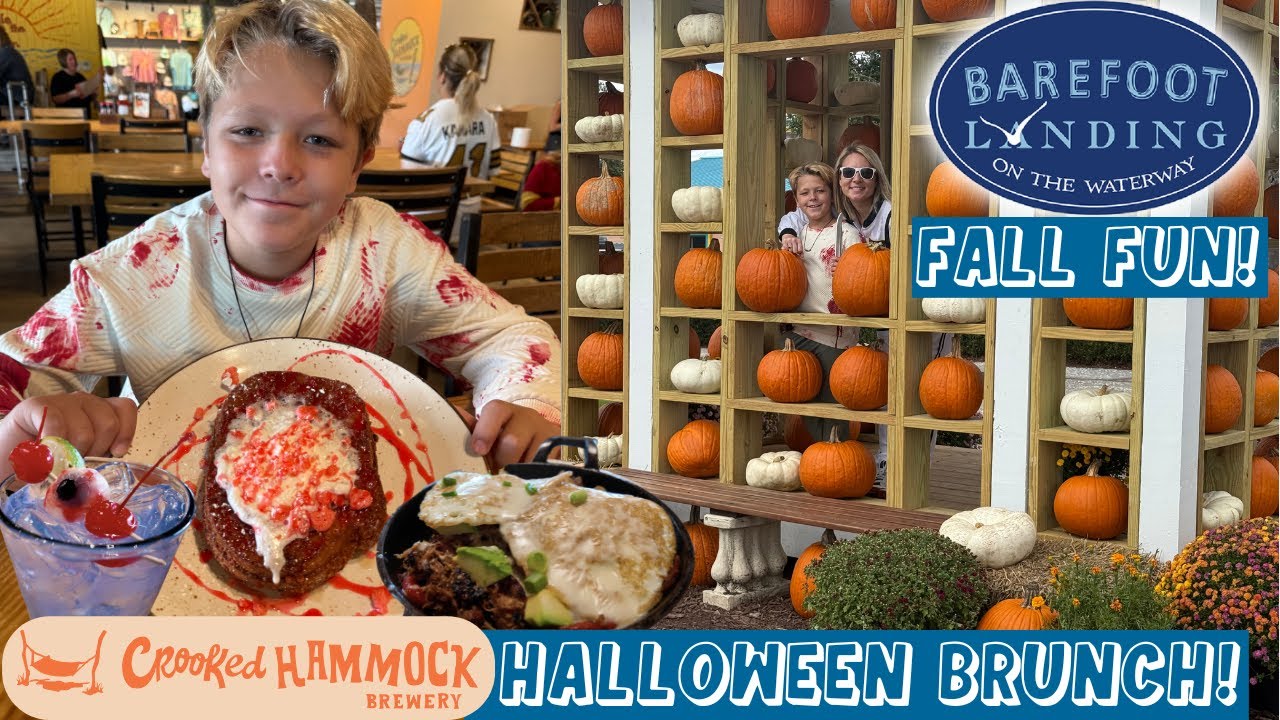 Хэллоуинский бранч и Barefoot Landing в пивоварне Crooked Hammock Brewery — осеннее веселье в Нор...