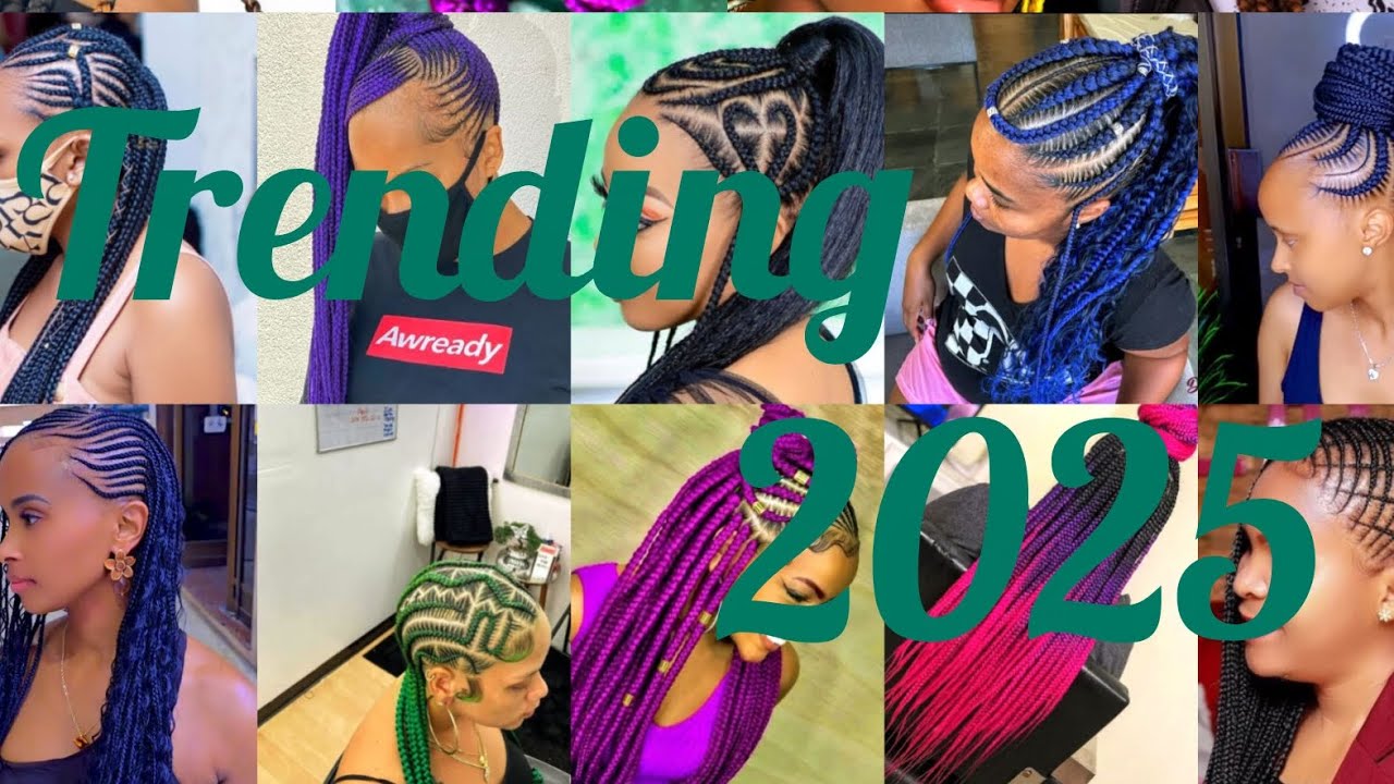 Cornrow hairstyles compilation part2 trending African conrow styles for women 