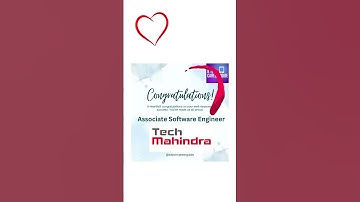 Congratulations on being selected as an ASE at Tech Mahindra | All the best  #congratulations #job