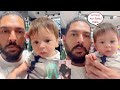 Yuvraj singh son cute orion reaction on seeing pictures of virat kohli and kl rahul