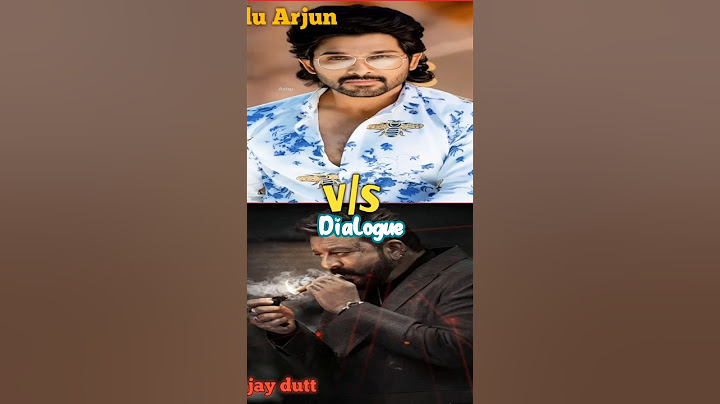 Allu Arjun vs Sanjay Dutt dialogue  #AlluArjun #SanjayDutt#SouthVsBollywood#HindiDialogue#shorts