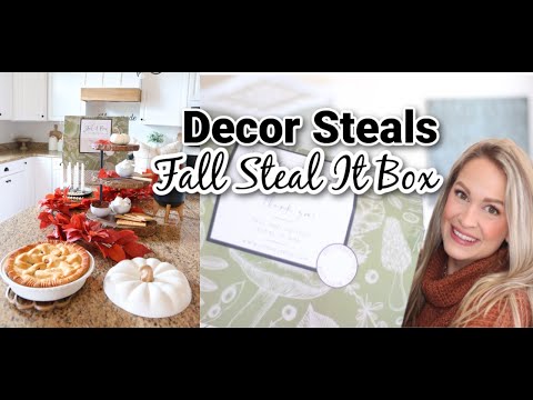 DECOR STEALS STEAL IT BOX FALL 2021🎃🍂 THE BEST FALL HOME DECOR BOX EVER!!! 😍