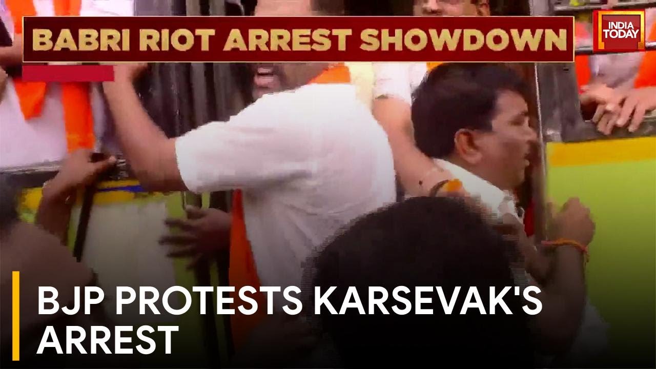 Karnataka Unrest: BJP Stages Protest Over Karsevak Pujari's Arrest
