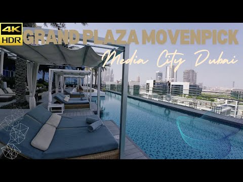 Unique Reverse Hotel Tour | Grand Plaza Movenpick Media City Dubai |Bytes Restaurant & Pool | 4K UHD