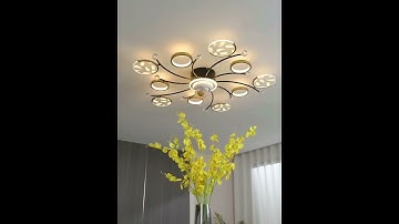 Quạt trần đèn siêu mát siêu êm mẫu mới nhất 2023🥰🥰 #quattranden #quattran #dentrangtri