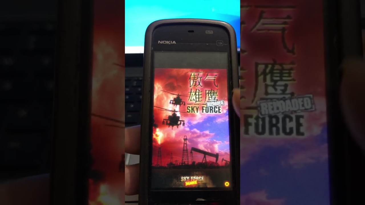 Sky force reloaded on Nokia Symbian Os phone 