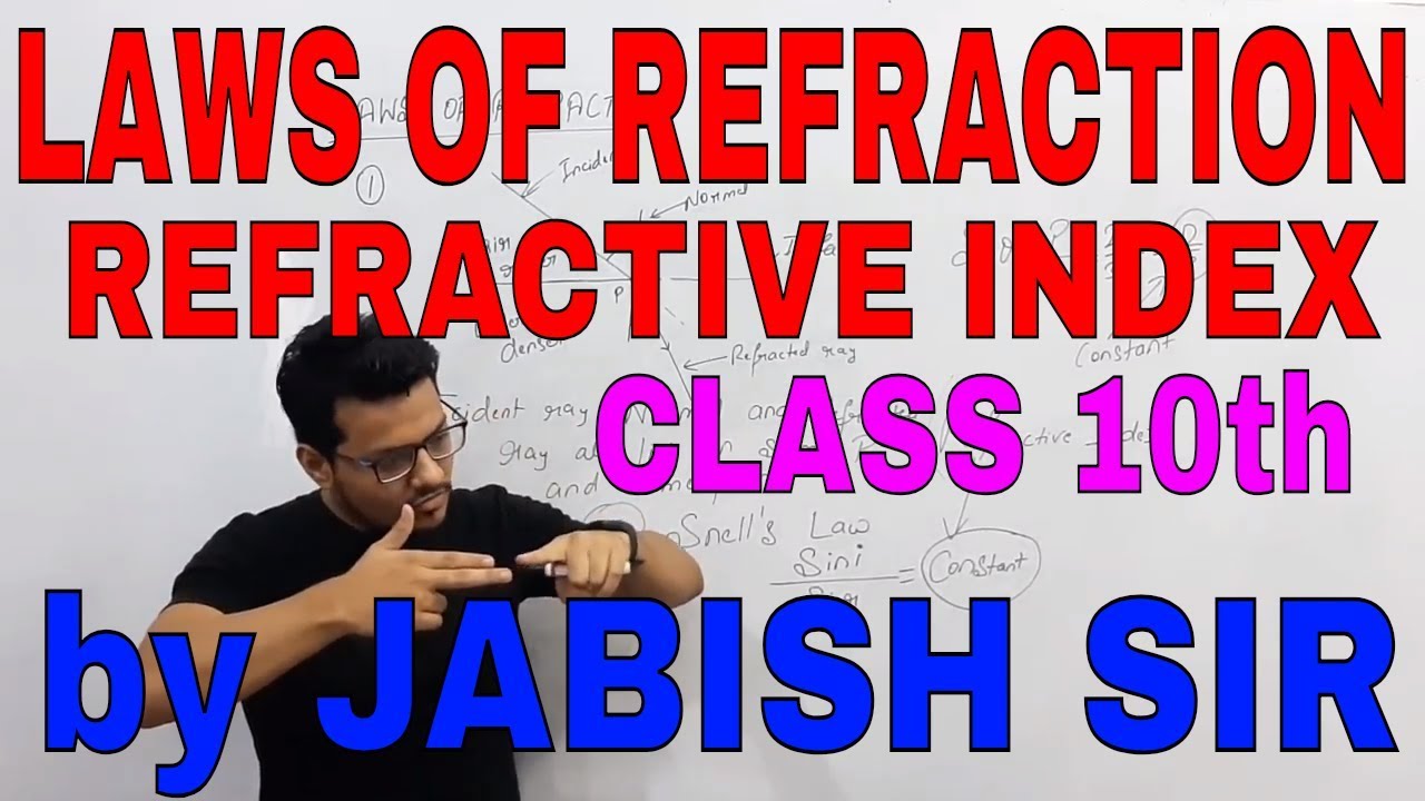 Laws Of Refraction ( Refractive Index) Class 12th and 10th Hindi by