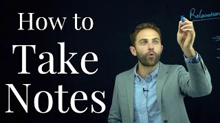 Lecture #11: Taking Notes Effectively - which words should you write down?