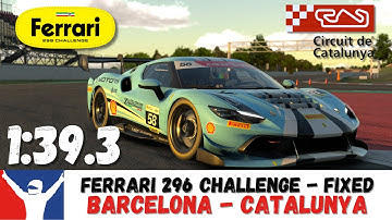 iRacing Ferrari Challenge Barcelona 1:39.3 - Ferrari 296 Challenge Circuit De Catalunya Track Guide