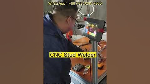 CNC automatic stud welding machine for welding automobile lock shells studs.