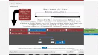How to use Search on Lift Supports Depot Com