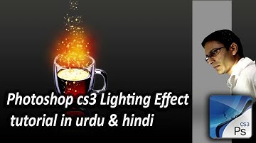 Create Lighting Effect in  Adobe Photoshop CS3 in urdu|hindi please subscribe  avtechpew channel