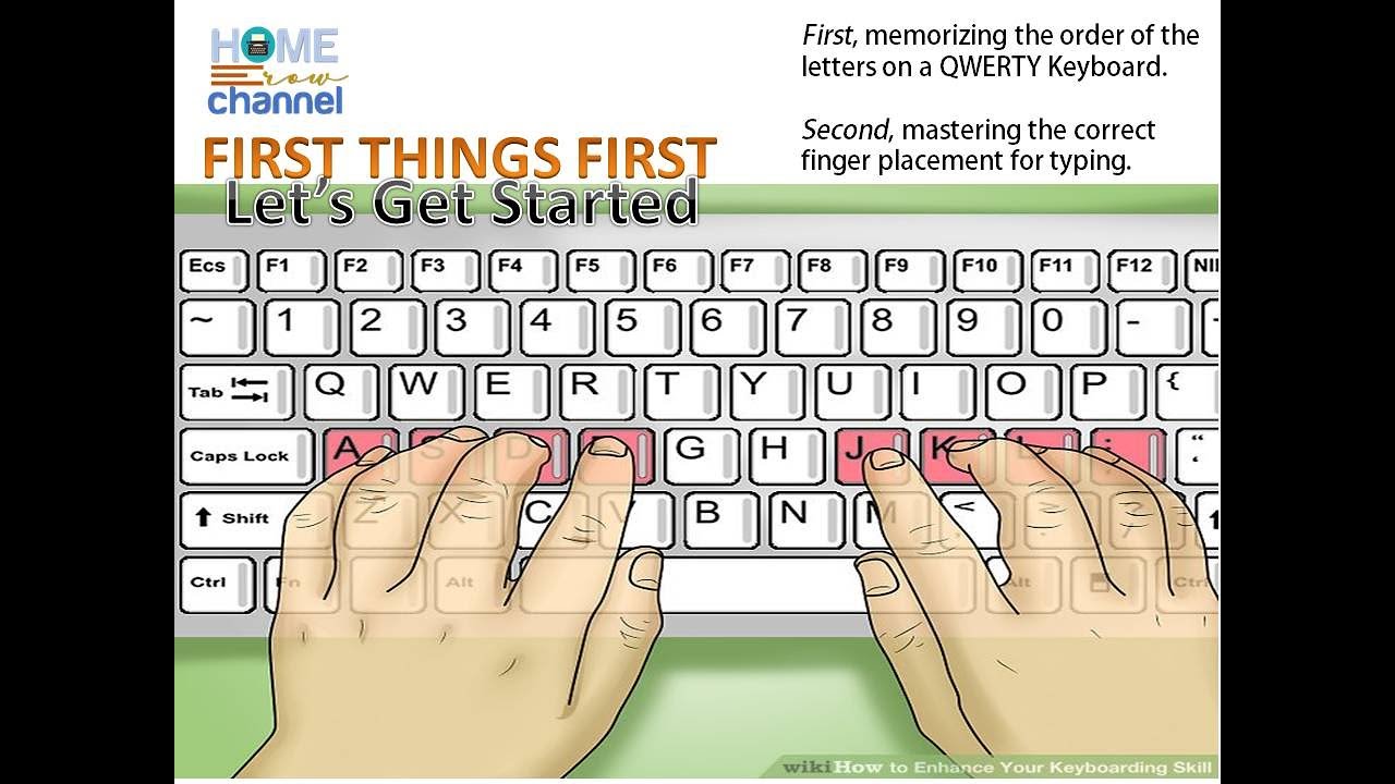 correct keyboard finger placement