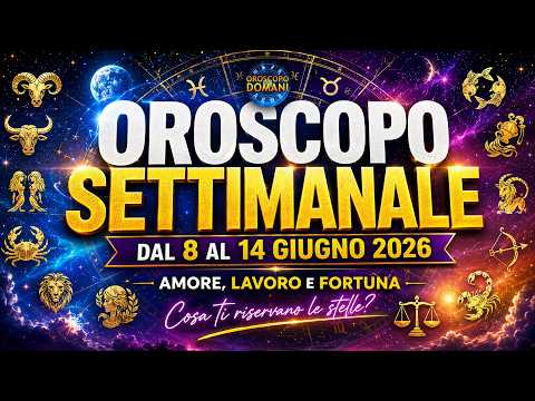 Oroscopo settimanale dal 8 al 14 giugno 2026: nuove opportunità e svolte inattese per tutti i segni