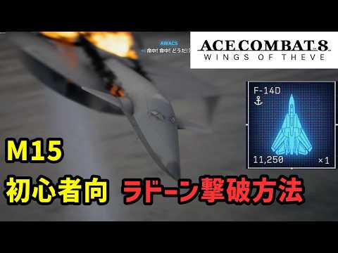 【エースコンバット8】M15のラドーンをF-14Dで簡単に撃破【初心者向】