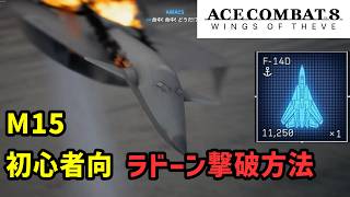 【エースコンバット8】M15のラドーンをF-14Dで簡単に撃破【初心者向】