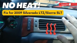 NO HEAT! Heater Core Replacement 2009 LTZ SLT Silverado Sierra 2007 Chevy Suburban Heater Core Replacement