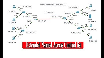 How To Extension Access Control list in Cisco  Router | Packet Tracer|