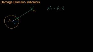 Math for Game Developers - Damage Indicators (Nearest Point on a Circle)