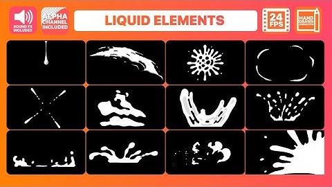 Liquid Motion Elements Pack After Effects Templates