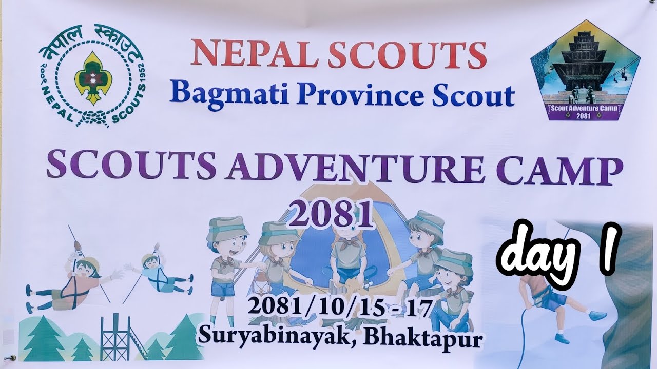 Scout adventure camp day 1. - YouTube