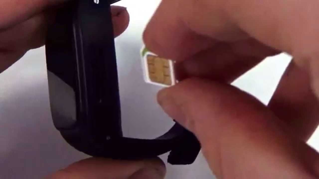 Smartwatch: SIM-kaart plaatsen - YouTube