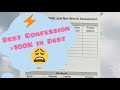 Debt Confession│Debt Payoff Plan│Debt Update│Net Worth│Over 100K in Debt