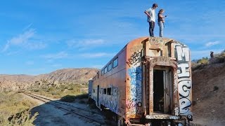 SNEAKING INTO A DESERTED TRAIN!