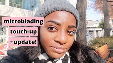 microblading in korea on DARK SKIN pt. 2 // touch-up + healing process