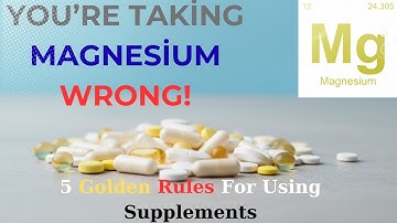 “You’re Taking Magnesium WRONG! (5 Rules to Fix It)” #supplements  #healthtips