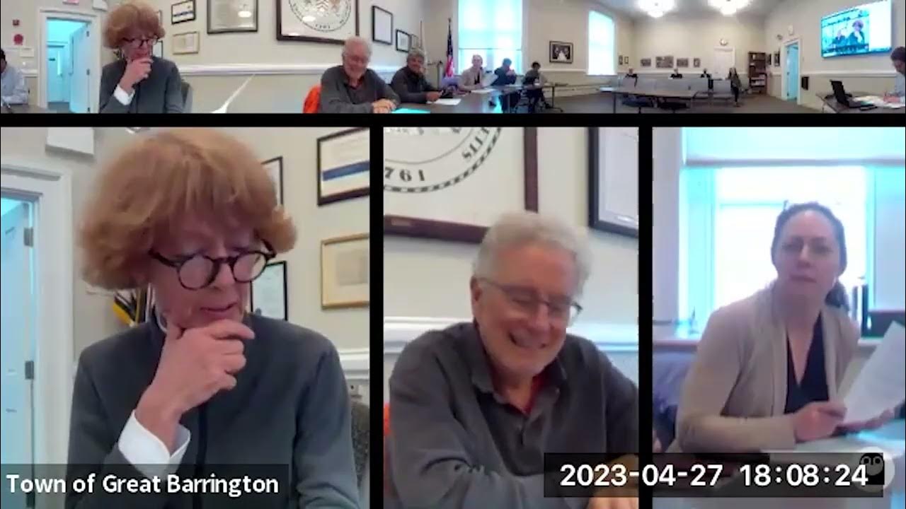 Great Barrington Planning Board Meeting, April 27, 2023 YouTube