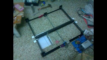 Homemade CNC #DIY ( Testing the Y axis )