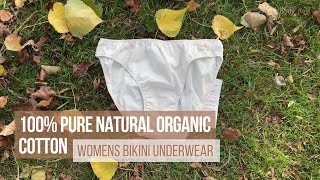 Ultimate Comfort and Sustainability: 100% Pure Organic Cotton Women's Bikini Review