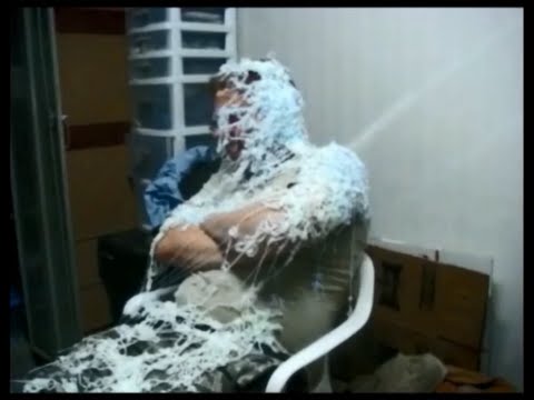 Soldiers go to War with Silly String