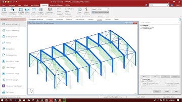 STEEL PORTAL FRAME DESIGN IN STAAD PRO CONNECT EDITION-PART2/3