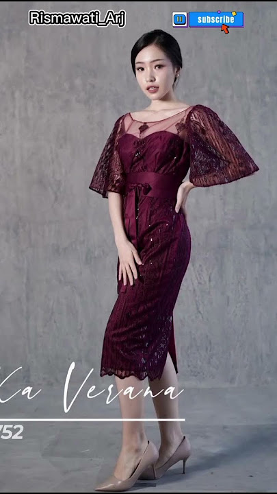 Model Dress Pesta Batik Kombinasi Brokat / Model Dress Brokat Batik Modern 2023 #shorts #viral