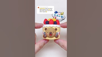 Capybara cake 🎂 #clay #clayart #capybara #shorts