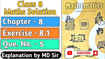 Ncert Class 8 Maths Exercise 8.1 Question number 5 | Comparing Quantities Chapter 8 |Md Sir Class 8