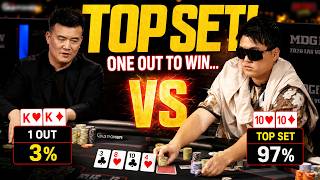 When You Hit the PERFECT FLOP and Your Opponent Has ONE OUT! @HustlerCasinoLive