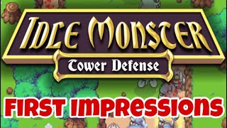 ‘Idle Monster TD’ First Impressions! (Idle Tower Defense Monster Collecting Game) screenshot 1
