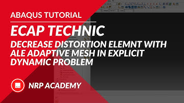ABAQUS tutorial EP022 | Decrease distortion element with ALE adaptive mesh in explicit dynamic