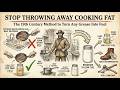 Stop Throwing Away Cooking Fat — The 19th Century Method to Turn Any Grease Into Fuel